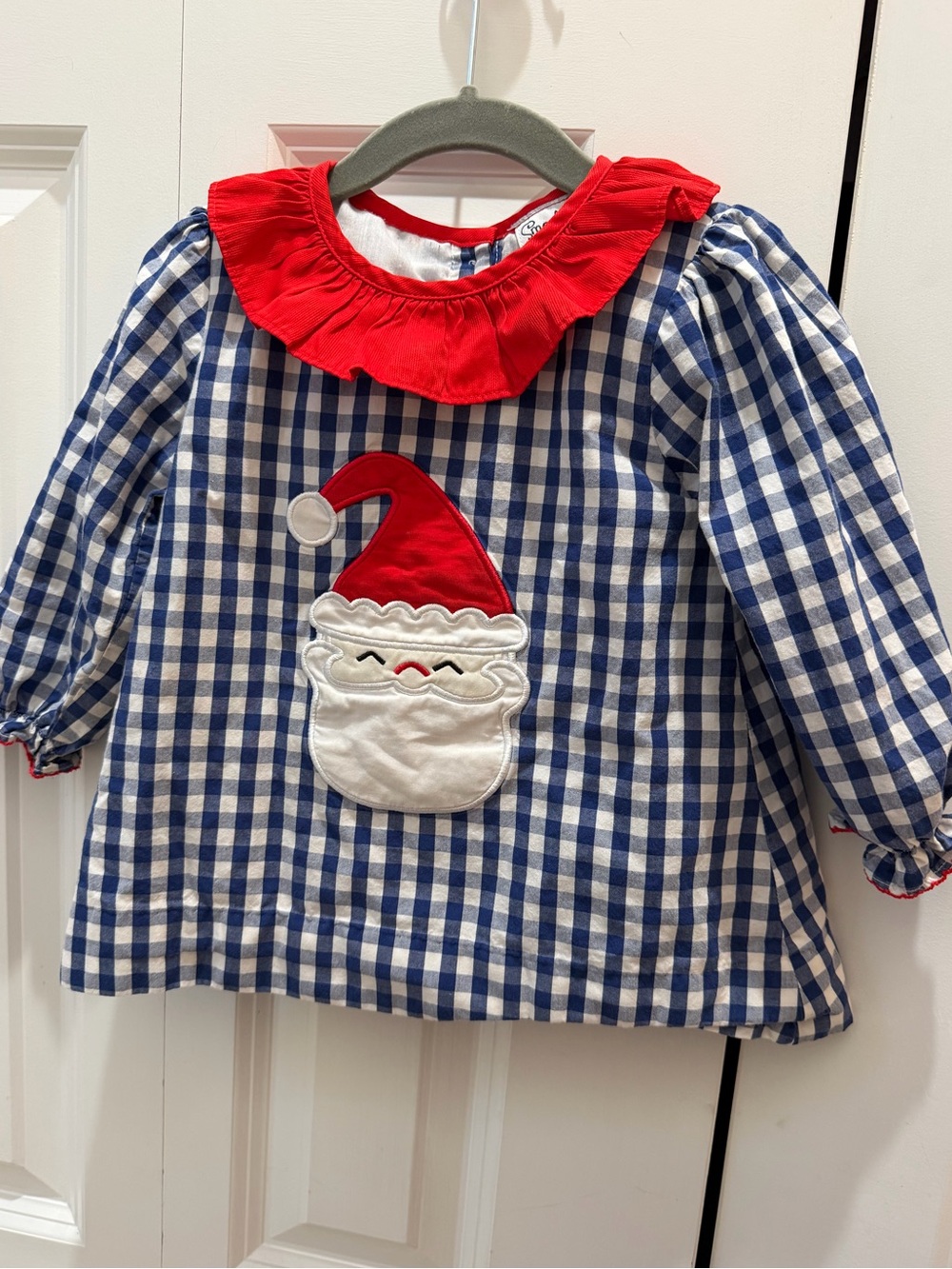 Smockingbird Santa Shirt Size 2